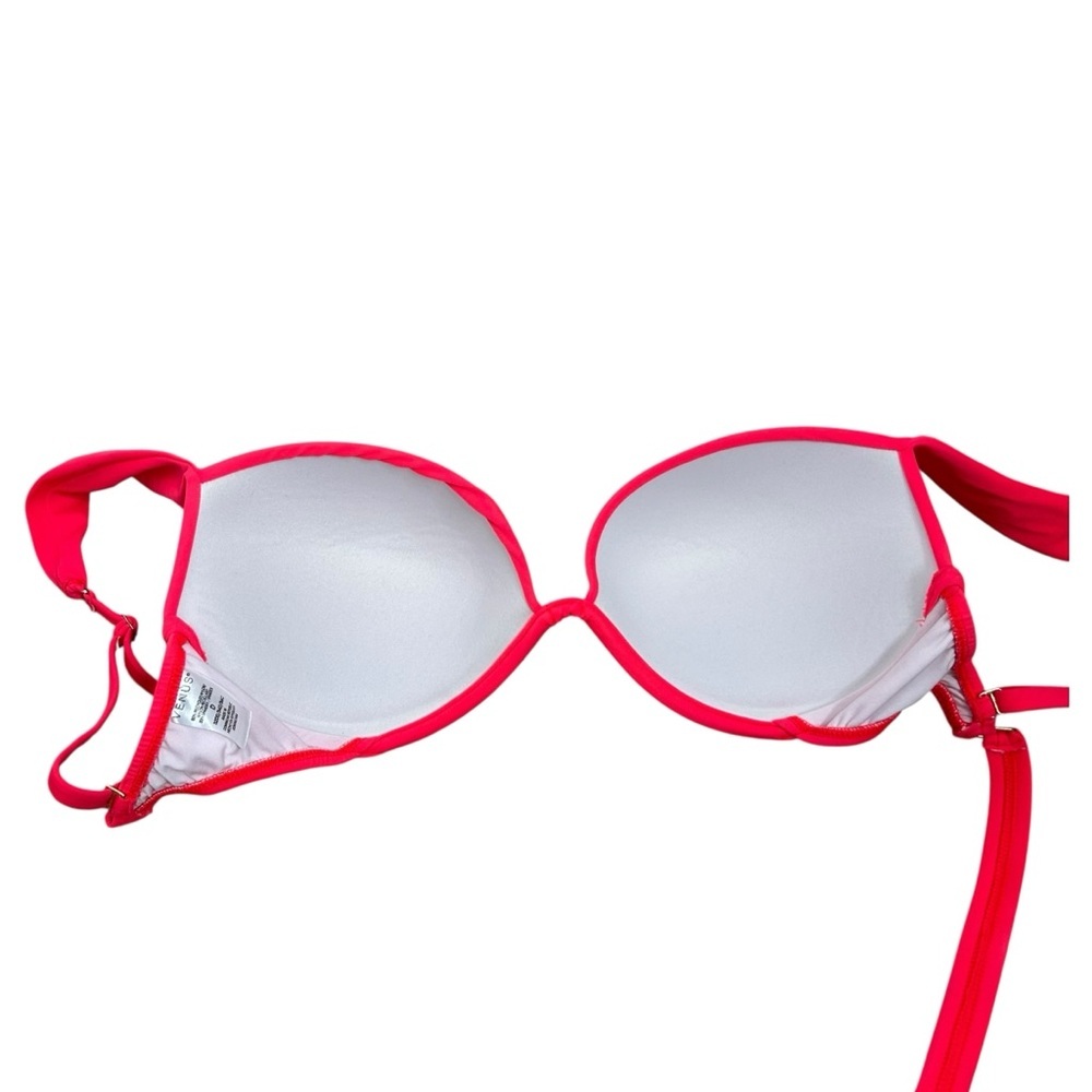 VENUS Marilyn Push-Up Bikini Top in Neon Sunset Pink Women’s Size 32DD/34D/36C - Picture 4 of 5